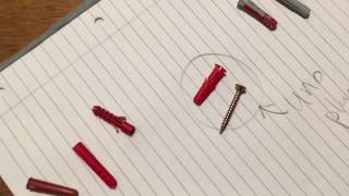 Tips on screwing things to solid walls using wall plugs / rawl plugs