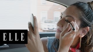 How To Apply Liquid Eyeliner in A Moving Vehicle Without Messing it Up To The Test ELLE