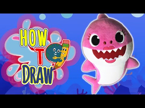 How to Draw Baby Shark | FREE COLORING PAGE PRINTABLE | Easy Things to ...