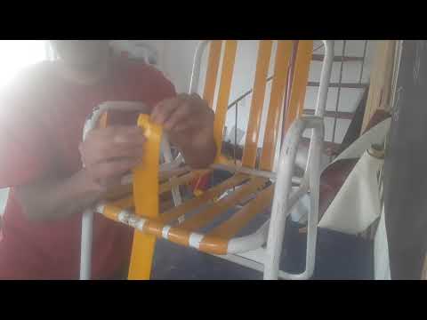 ¿como cambiar cintas plásticas a sillon se jardín? para principiantes
