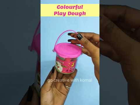 Colourful play dough bucket Unboxing #shorts #shortvideo #youtubeshorts #clay #gocreativewithkomal