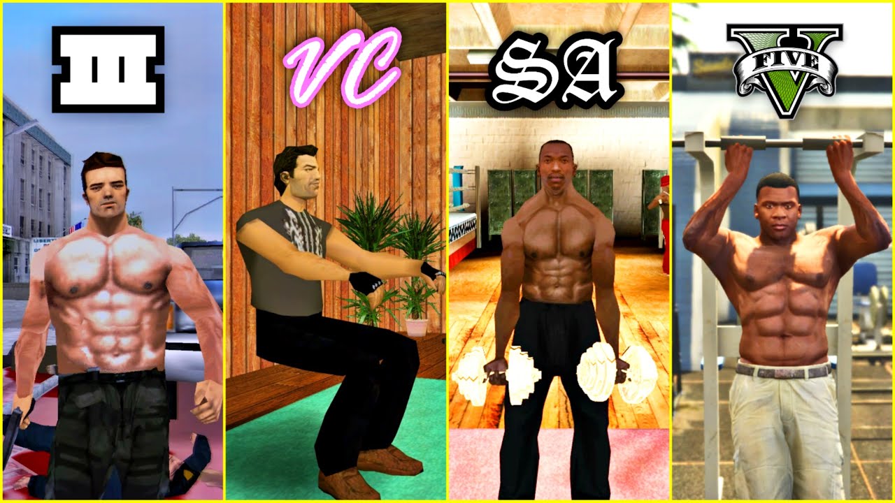 How to Get Buffed in GTA Games | Workout (Evolution) - YouTube