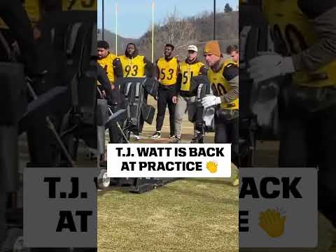 T.J. is back two weeks after needing surgery to repair a partially punctured lung 🙌 (via @bepryor/X)