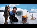 -48C Surviving Arctic Winter Tundra in a Primitive Snow Hut! | ASMR (Silent)