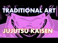 Ilustración tradicional Satoru Gojo #jujutsukaisen ilustración a tinta y plumillas #medibangpaintpro