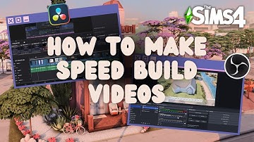 Sims 4 Speed Build Tutorial: Record with OBS & Edit with DaVinci Resolve 🎬✨