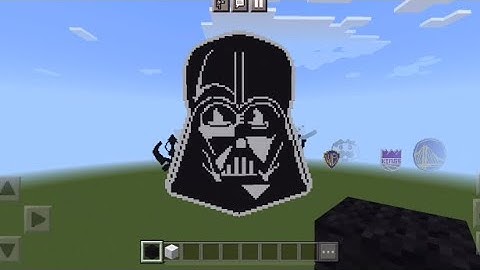Darth Vader Helmet Minecraft Pixel Art Showcase Only