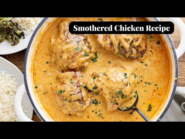 Smothered Chicken and Gravy {Comfort Food - VIDEO} - Key To My Lime