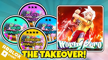 [EVENT] HOW TO GET THE NOOB, PRO, MASTER, & EXTREME BADGES IN WORLD // ZERO  - ROBLOX