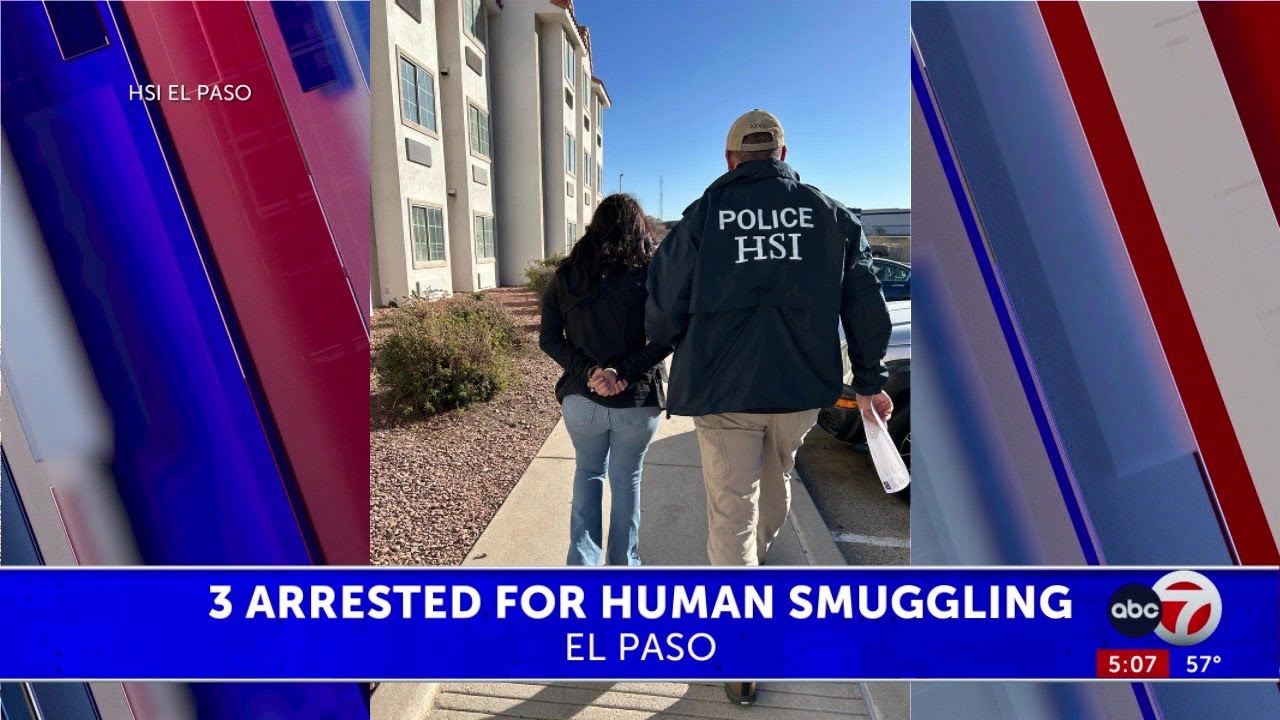 Three arrested for human smuggling in El Paso - YouTube