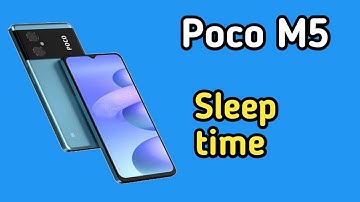 How To Change Screen Lock Time Setting In Poco M5, Poco M5,Sleep Time Setting