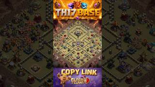 🔥 BEST TH17 WAR BASE 2026 🔥 Anti 3 Star Base Layout | Clash of Clans #shorts