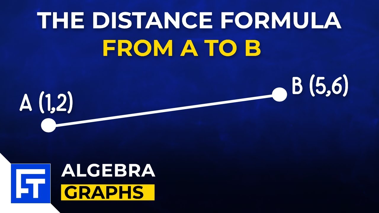 Distance Between Two Points: Distance Formula | Algebra Explained - YouTube