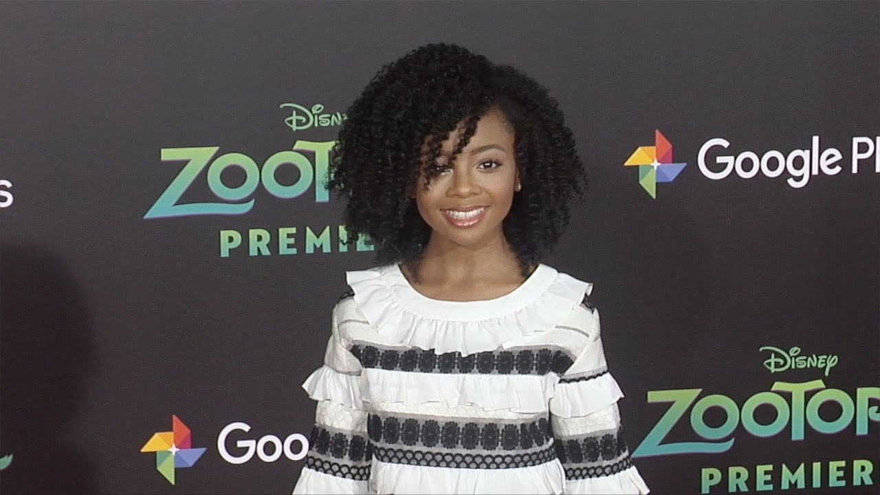 Skai Jackson "Zootopia" Los Angeles Premiere Red Carpet