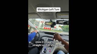 Michigan U turns made easy - [ ] #safedriving #roadsafety #DrivingInstructor #studentdriver