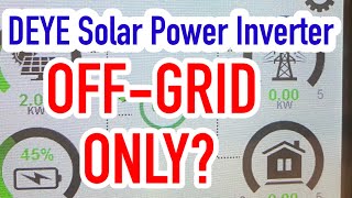 PWEDE BANG OFF-GRID LANG DEYE SOLAR POWER INVERTER?
