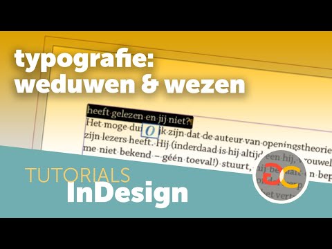 Video: Wat is 'n weduwee in tipografie?