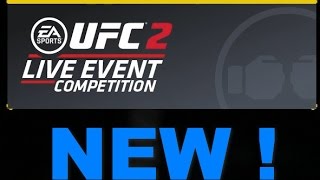 Live Events Competition новый режим онлайн игры EA Sports UFC 2