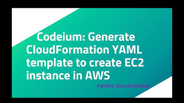 Codeium: Generate CloudFormation YAML template to create EC2 instance in AWS
