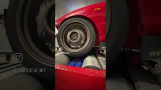 Letting it ride the roller on a dyno dynamics chassis dyno