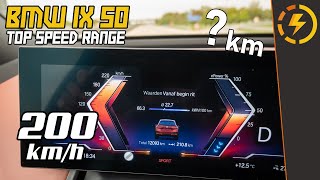 BMW iX xDrive50 - Top Speed Range | Recharging ⚡️