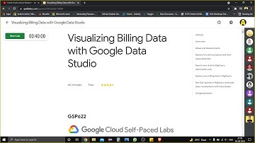Visualizing Billing Data with Google Data Studio | GSP622 | Qwiklabs