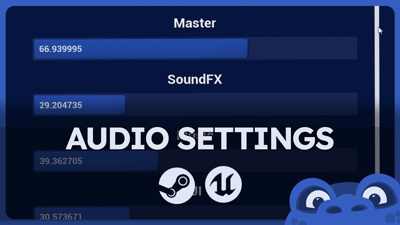 How to make Audio Settings | Unreal Engine 5.7.+ | Pt. 5 - YouTube
