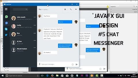 JavaFX GUI Design #5 Chat Messenger