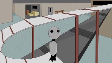 Robot scene Animated with Krita and After Effects