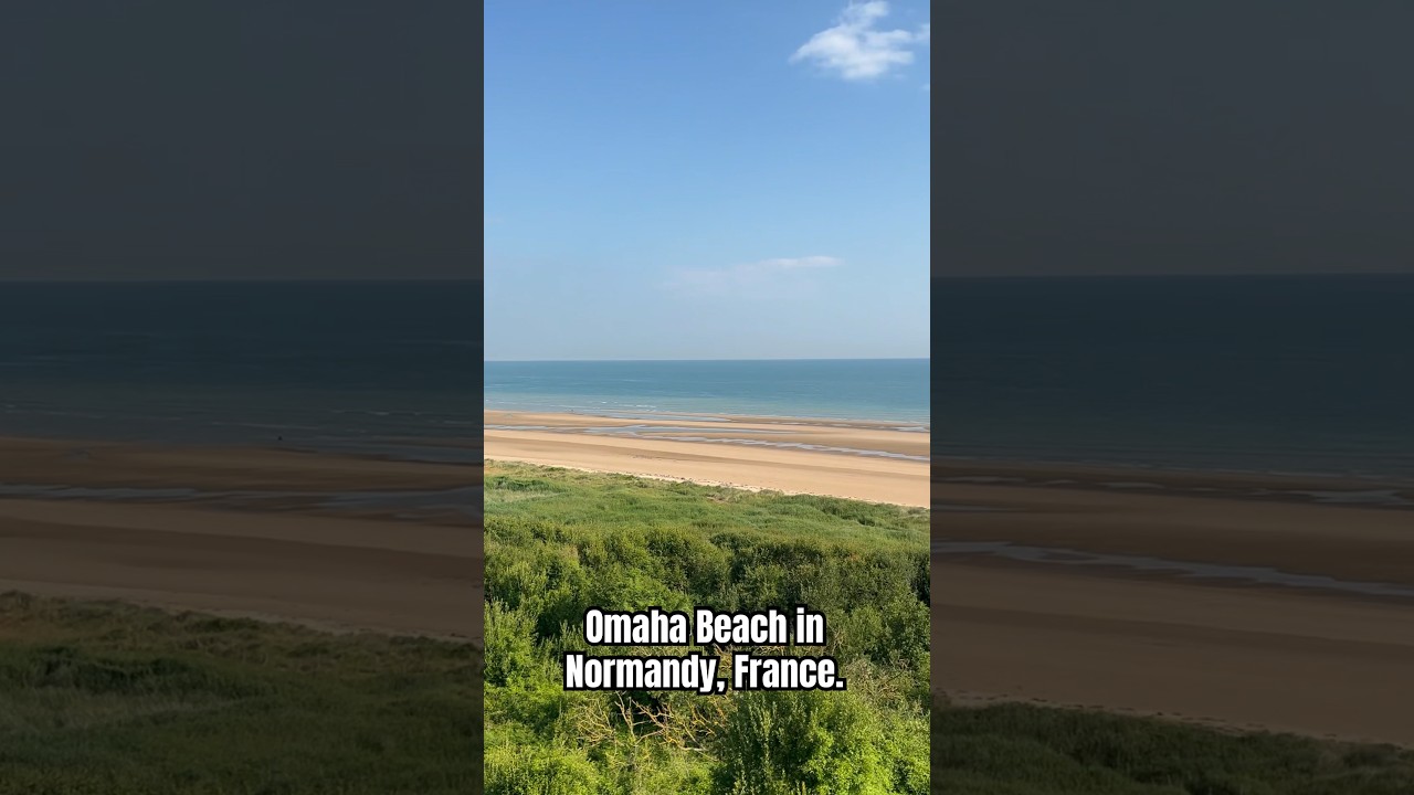 Omaha Beach in Normandy, France.  