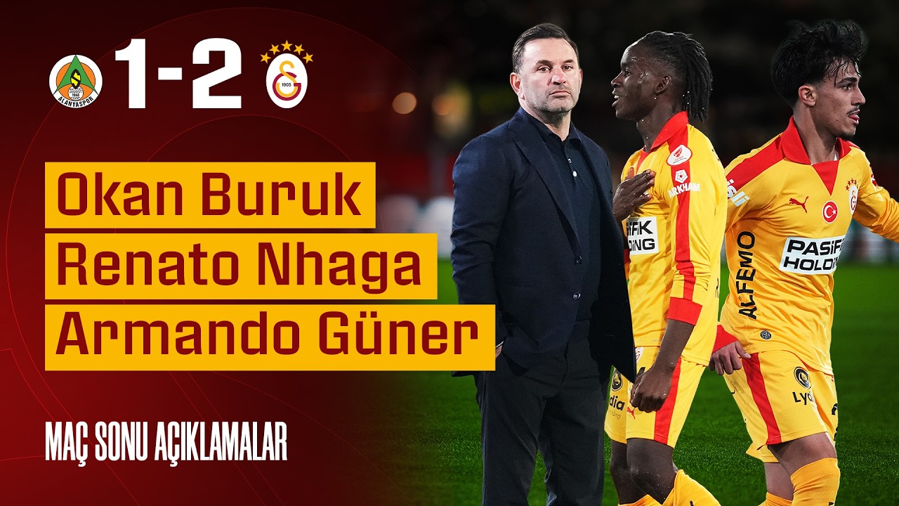 🎙️ Teknik direktörümüz Okan Buruk ile oyuncularımızdan Renato Nhaga ve Armando Güner'in açıklamaları