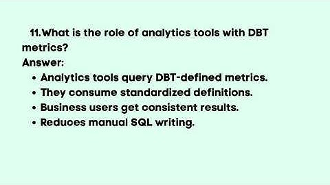 DBT Metrics, Semantic Layer, and Analytics Usage