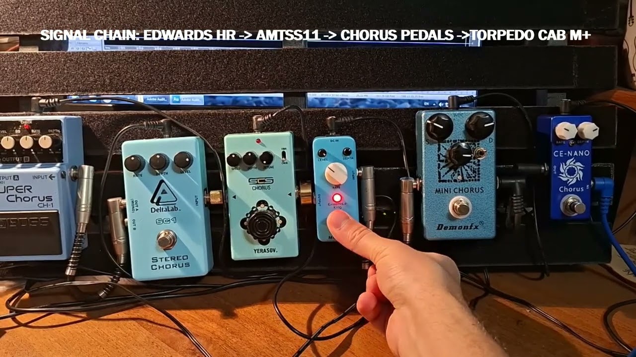6 CHORUS PEDALS COMPARISON (NO TALKING)