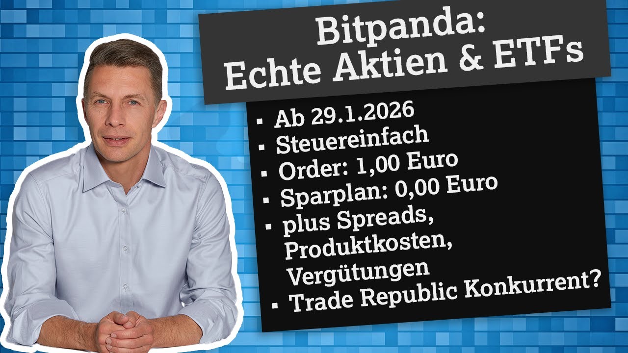 Bitpanda startet echte Aktien und ETFs, was der neue 1 Euro Broker wirklich  kann