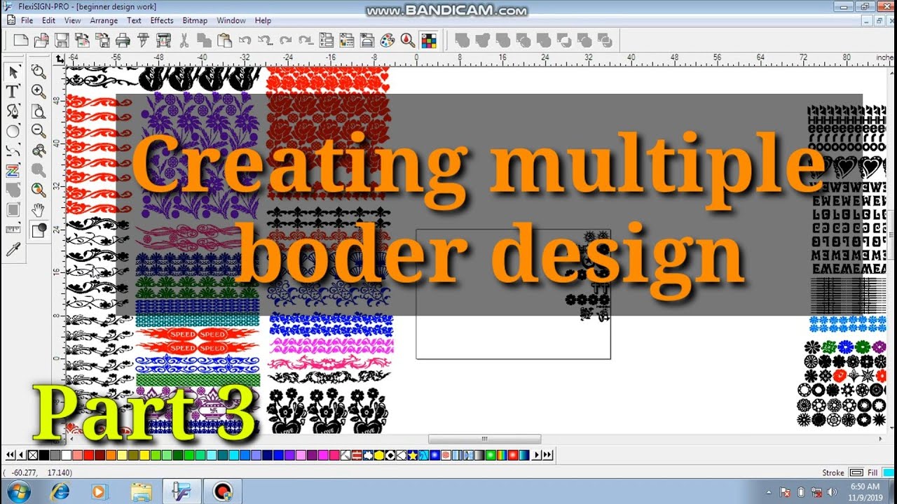 creating multiple boder design by mind of skk 