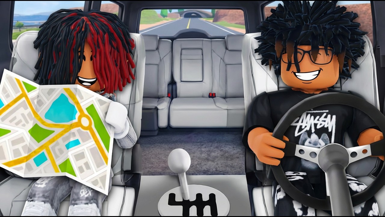 Я взял своего младшего брата в автомобильное путешествие в игре Roblox LifeTogether RP.