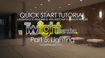 Rendering in SketchUp with Twilight Render Pro Part 5 : Lighting