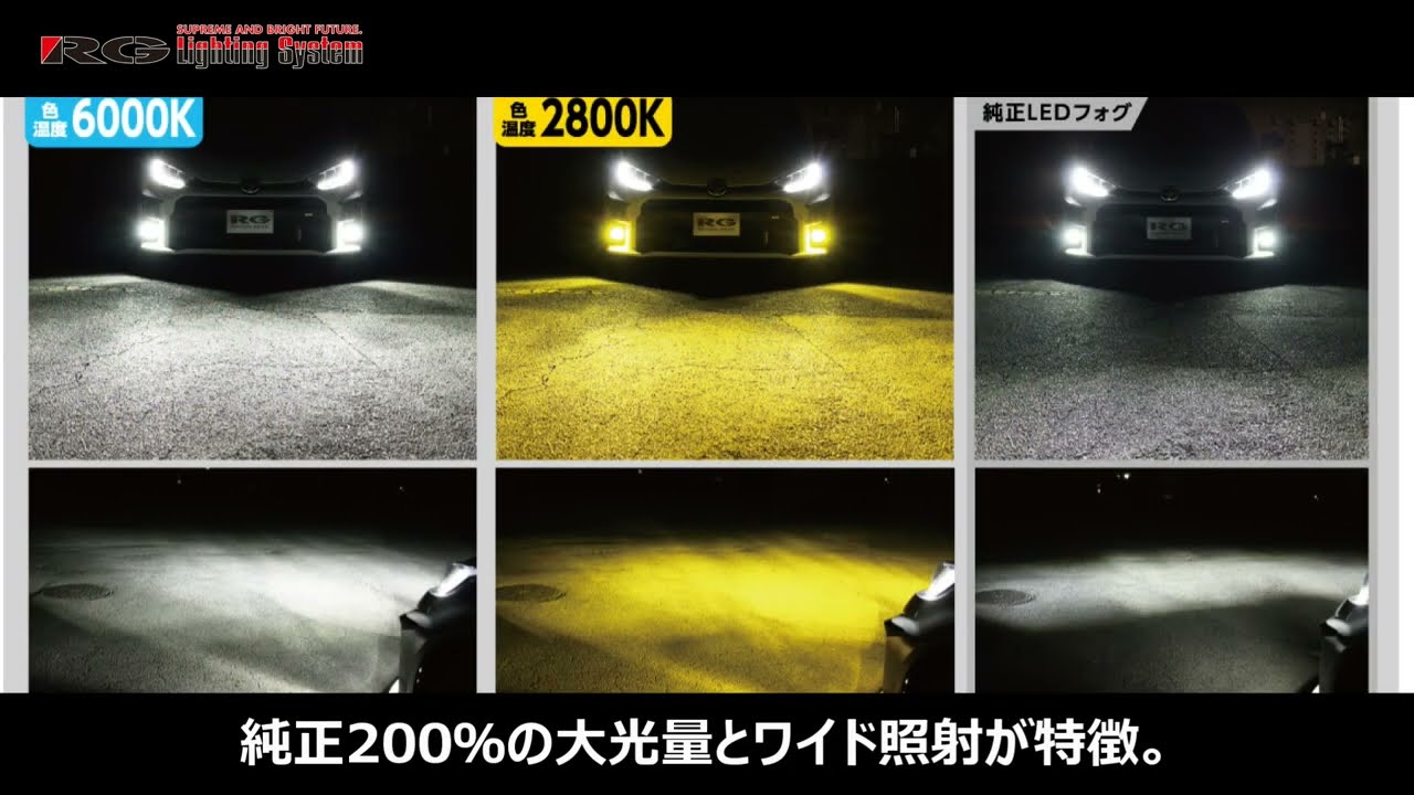 POWER LED FOG TWIN COLOR - RACING GEAR（RGレーシングギア）