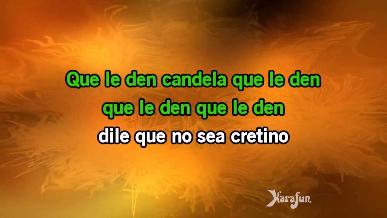 Karaoke Que le den candela Celia Cruz * YouTube