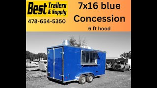 7x16 concession food trailer. walkaround vending food truck diy or turn key 6x 12 Turn Key Ready Concession Trailer Vending Food Truck W Fryers Fridge And Sinks Besttrailers