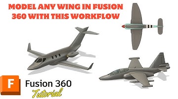 The workflow you need to know to model any airplane wing in Fusion 360 CAD