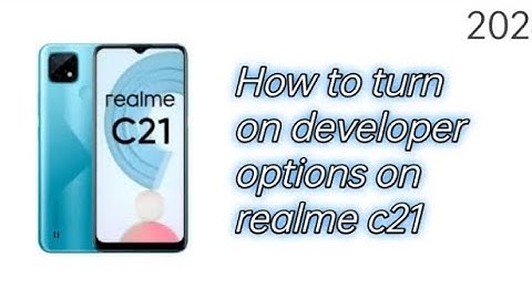How to turn on (developer options) on realme c21#2024#phone#realme21