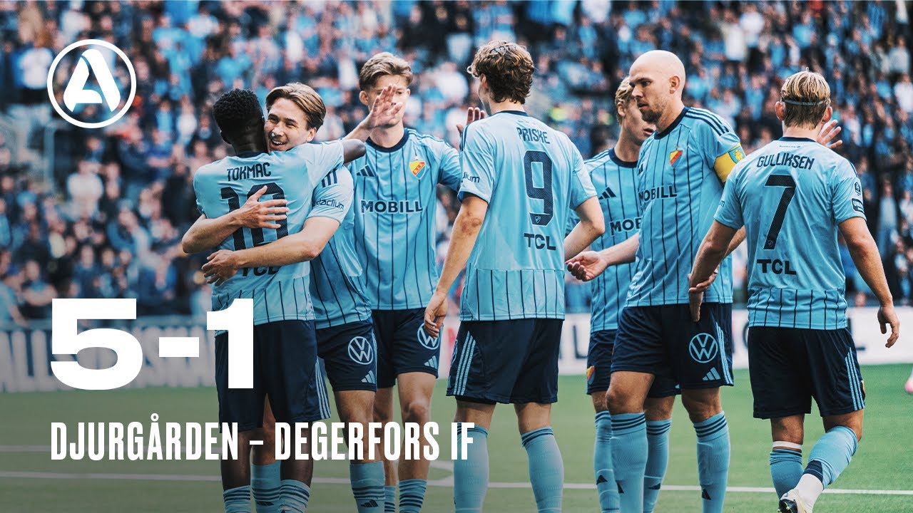 Matchsvep | Djurgården - Degerfors IF 5-1 | Allsvenskan 2025