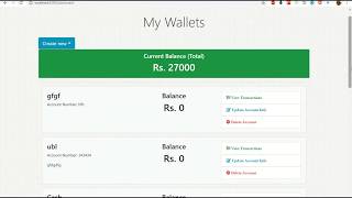 8. View Wallet, Module 1(Wallet Module)