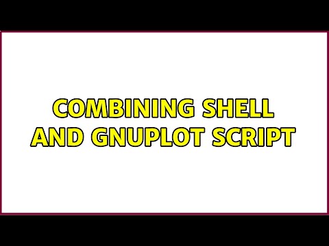 Combining Shell and Gnuplot script