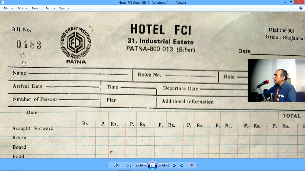 How to prepare a guest bill in hotels? Hotel Guest Bill (account