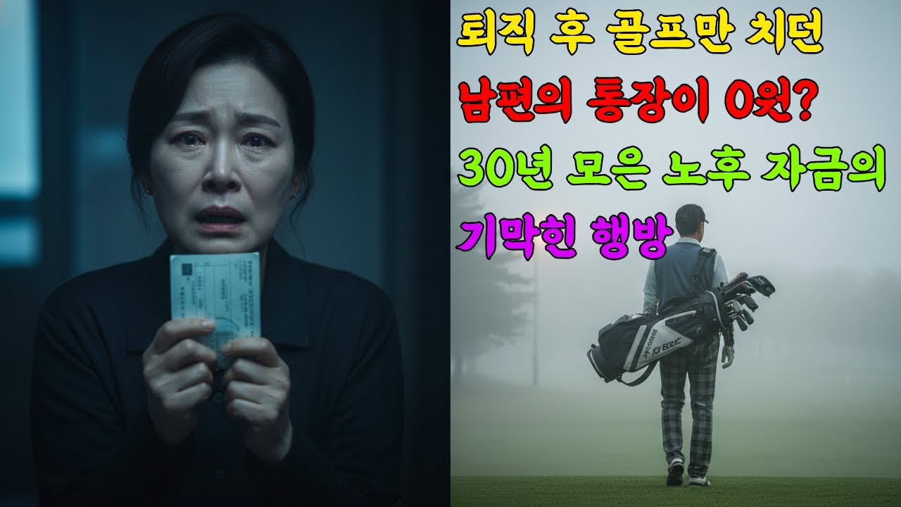 하던 일 그만두고 골프만 치러 다니던 남편, 어느 날 노후 자금이 사라진 이유를 알게 됐습니다