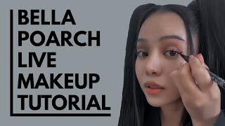 Bella Poarch live makeup tutorial