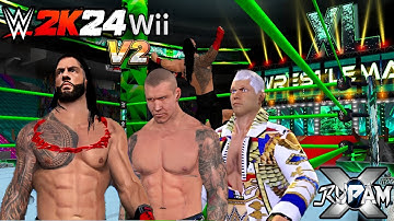 WWE 2K24 WII V2 Roman Reigns vs Cody Rhodes vs Randy Orton