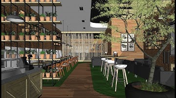 Cafe Design SketchUp Tutorial | Part 2/3 (Planning) #sketchup #design #tutorial